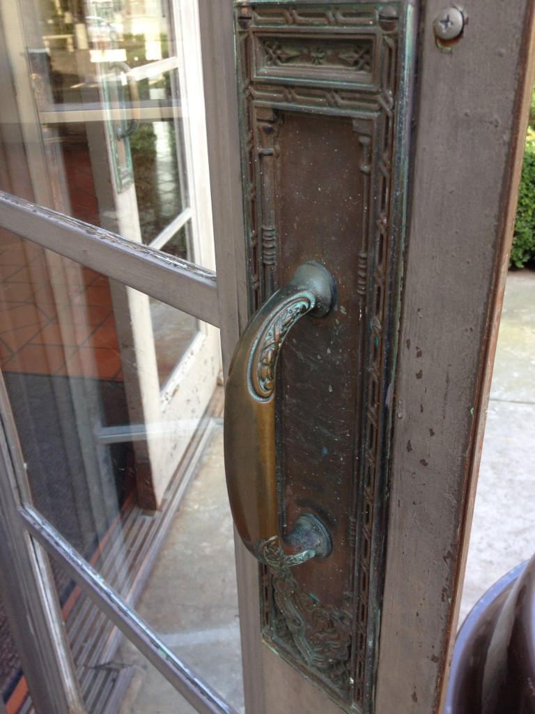 Bronze door handle