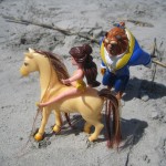 Beauty and Beast on beach