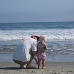 BH and Babbo at beach