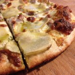 Pizza with sausage and potatoes