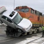 Car train crash